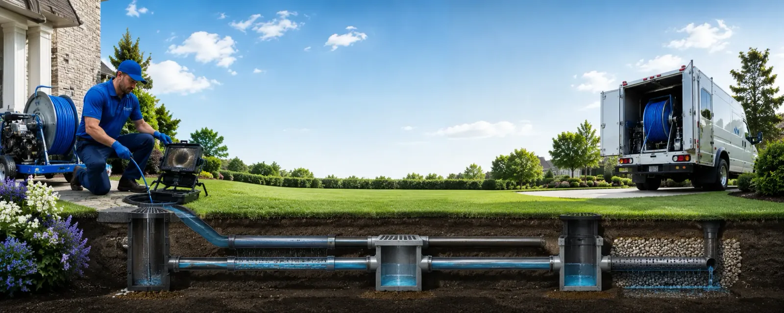 Outdoor drain cleaning information for Little America, WY